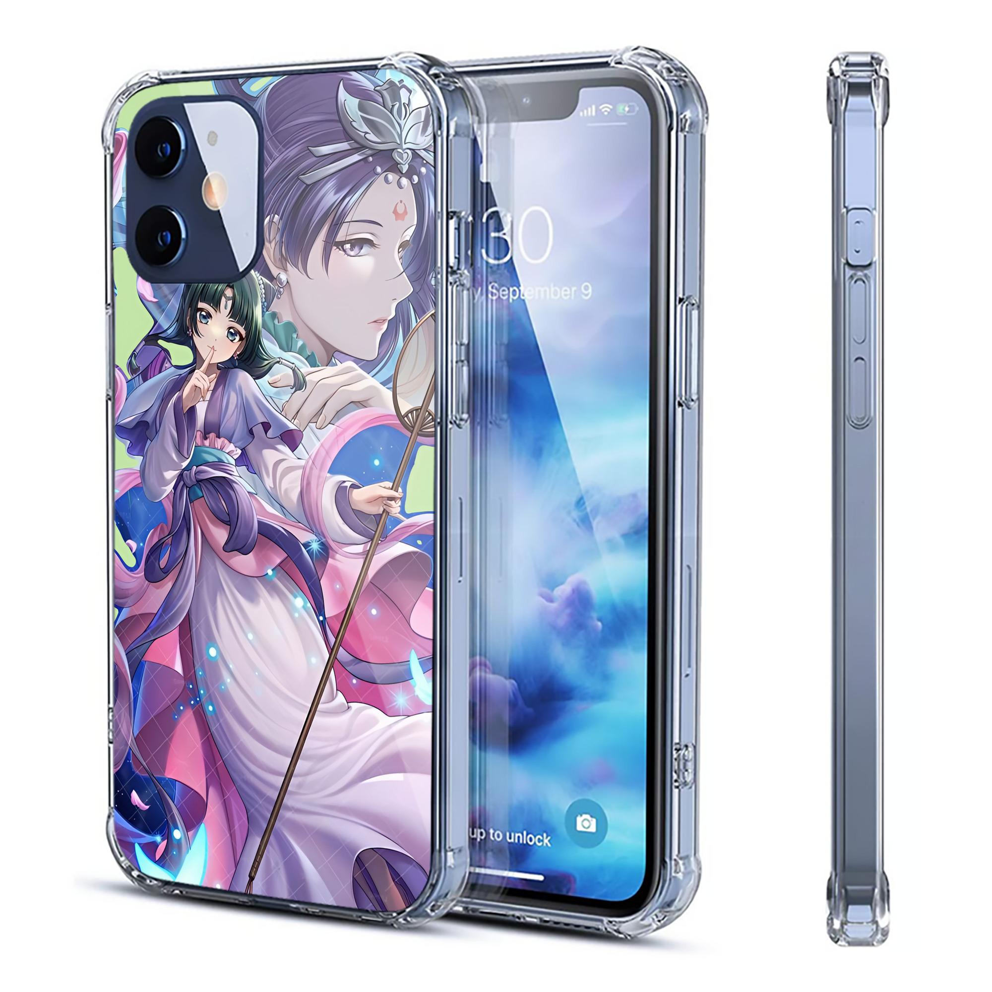 （画像用） 薬屋のひとりごと The Apothecary Diaries 【iPhone 12シリーズ対応】透明スマホケース（クリアソフトケース）